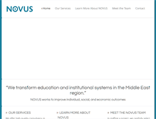 Tablet Screenshot of novus-consultants.com